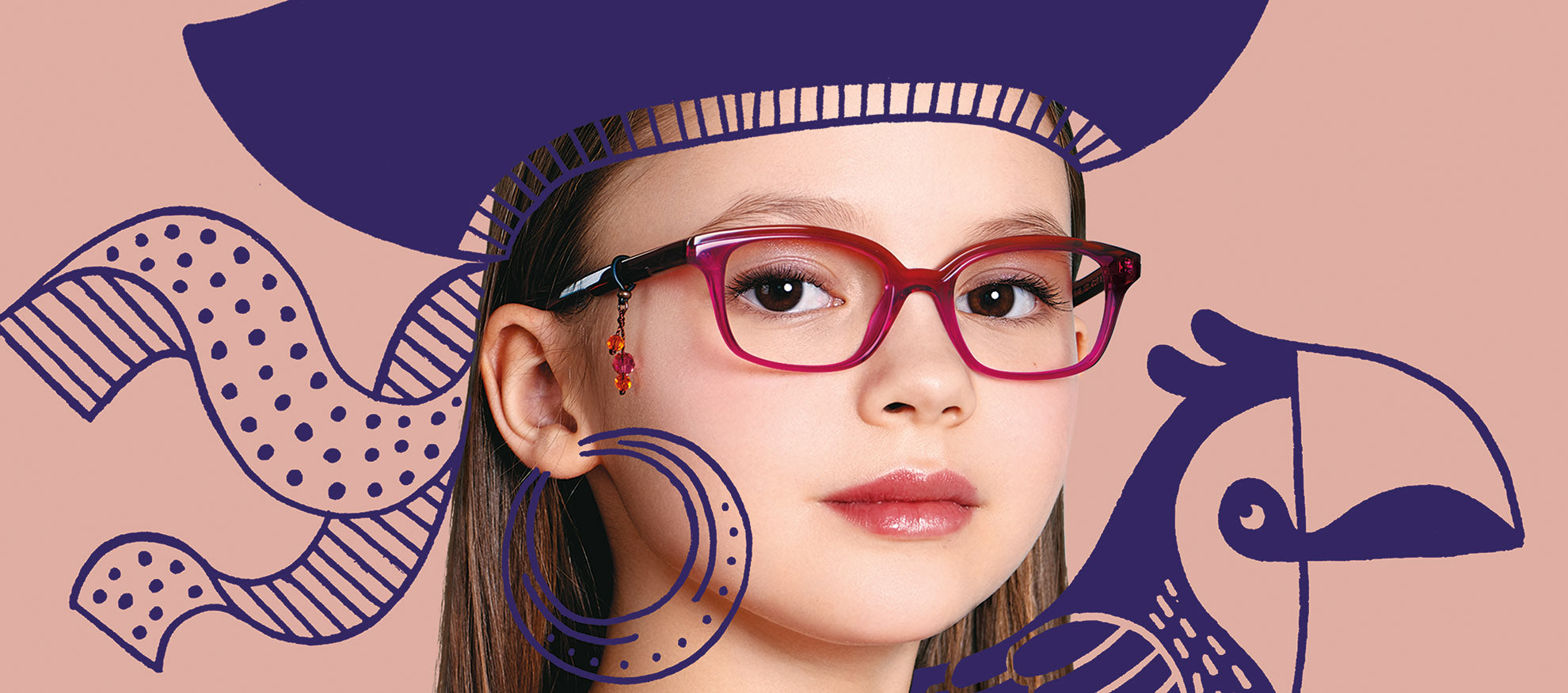 Tête à lunette